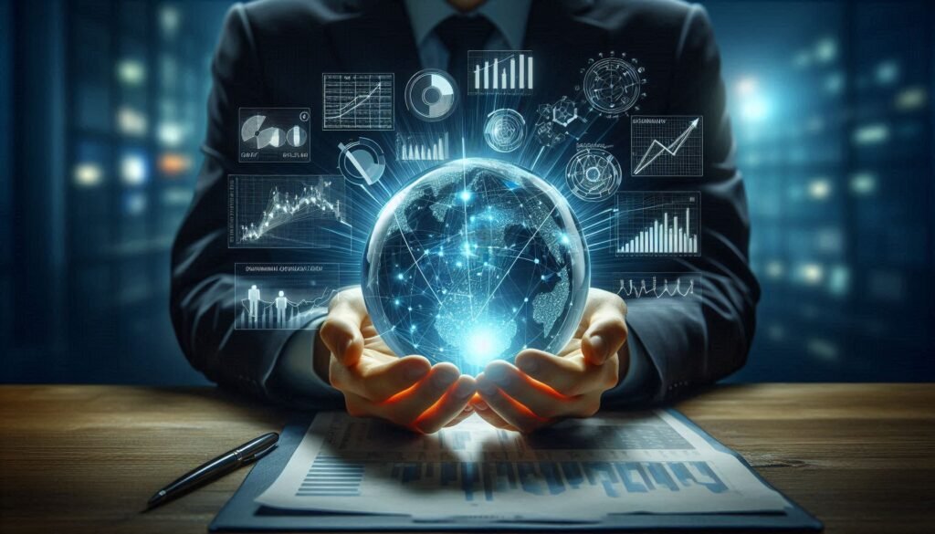 The Power of Predictive Modeling A Person Looking at a Crystal Ball